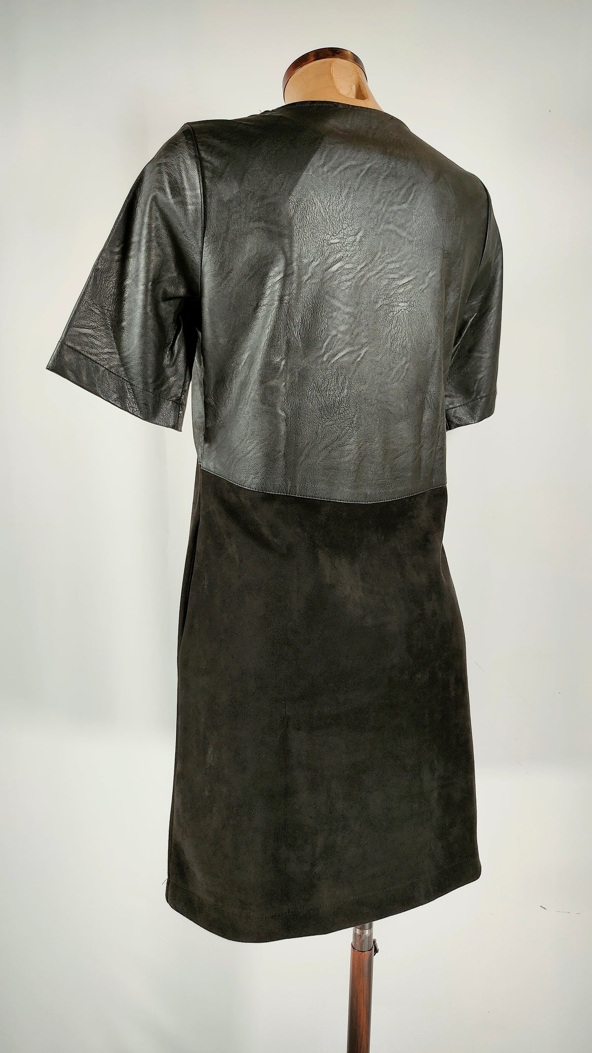 Vestido bimaterial la fée maraboutée