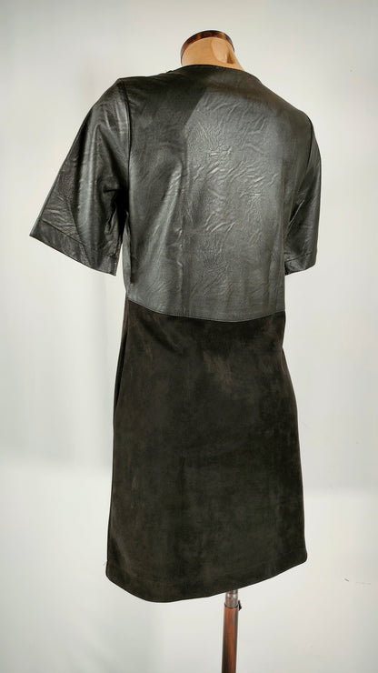 Vestido bimaterial la fée maraboutée