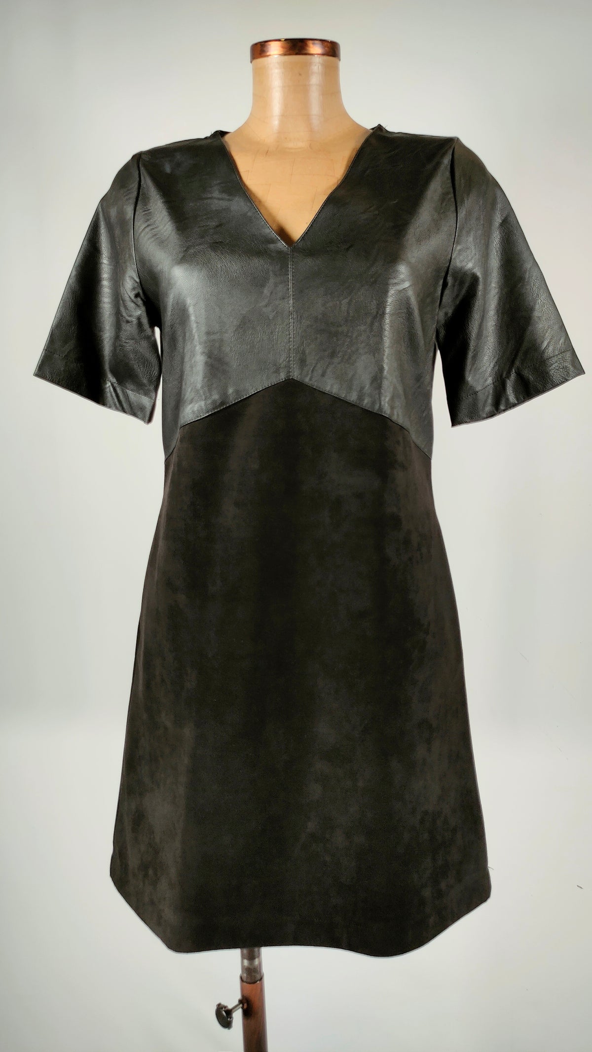 Vestido bimaterial la fée maraboutée