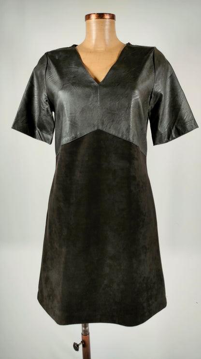 Vestido bimaterial la fée maraboutée