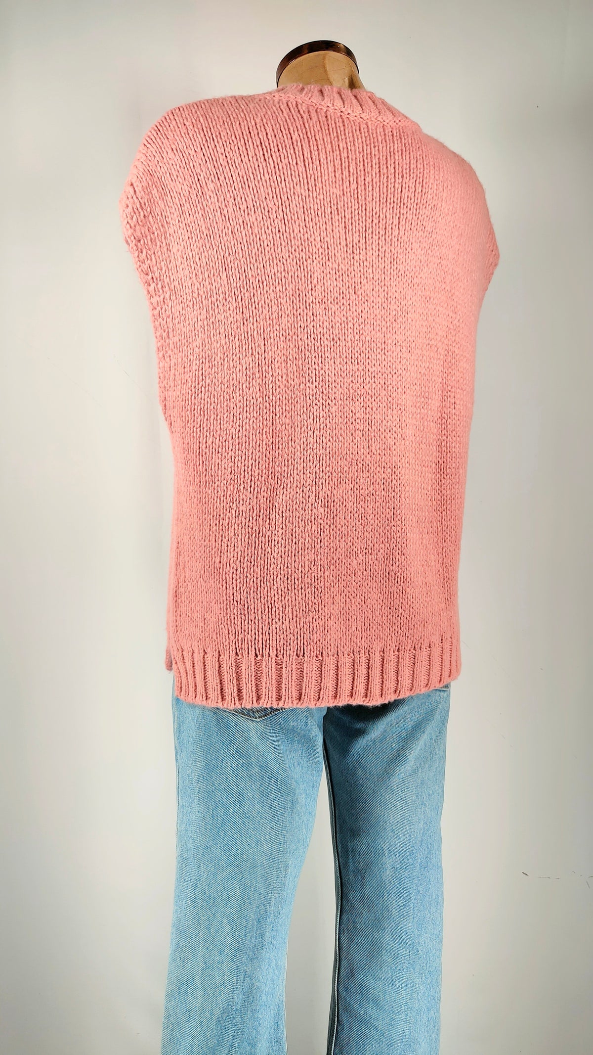 Jersey sin mangas rosa Benetton