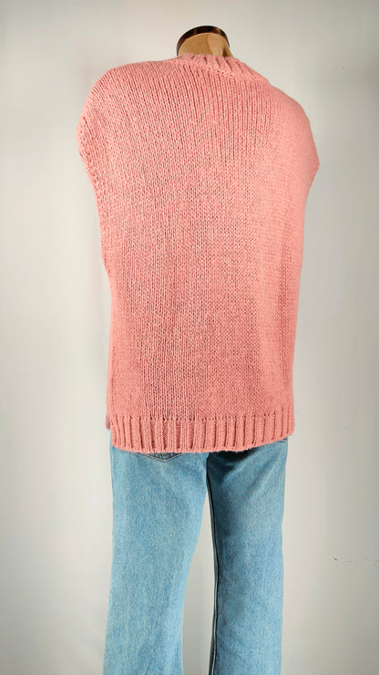 Jersey sin mangas rosa Benetton