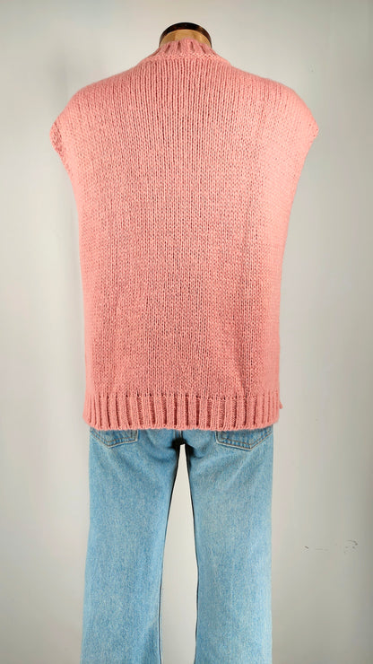 Jersey sin mangas rosa Benetton