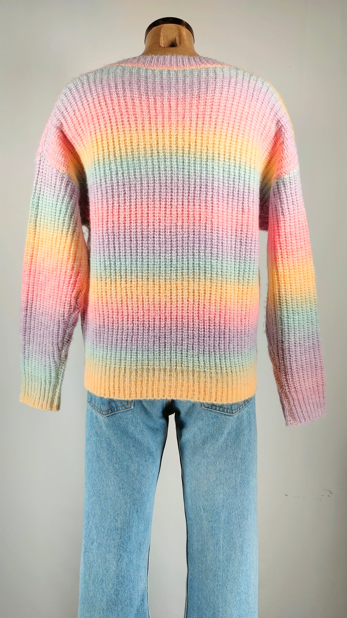Jersey Multicolor con cuello de pico