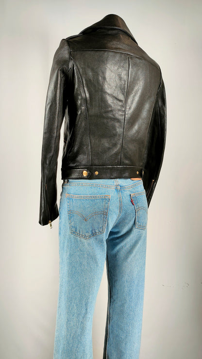 Chaqueta de piel biker negra &Other stories