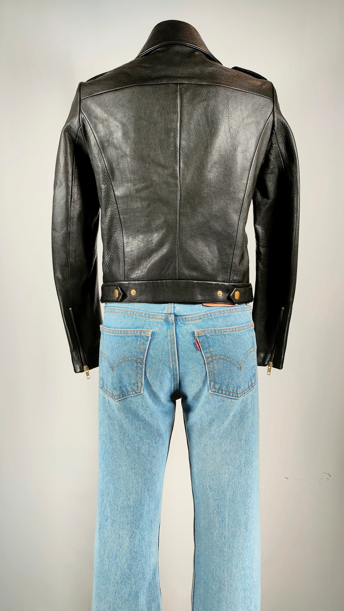 Chaqueta de piel biker negra &Other stories