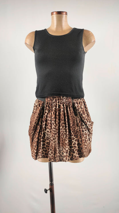 Minifalda animal print