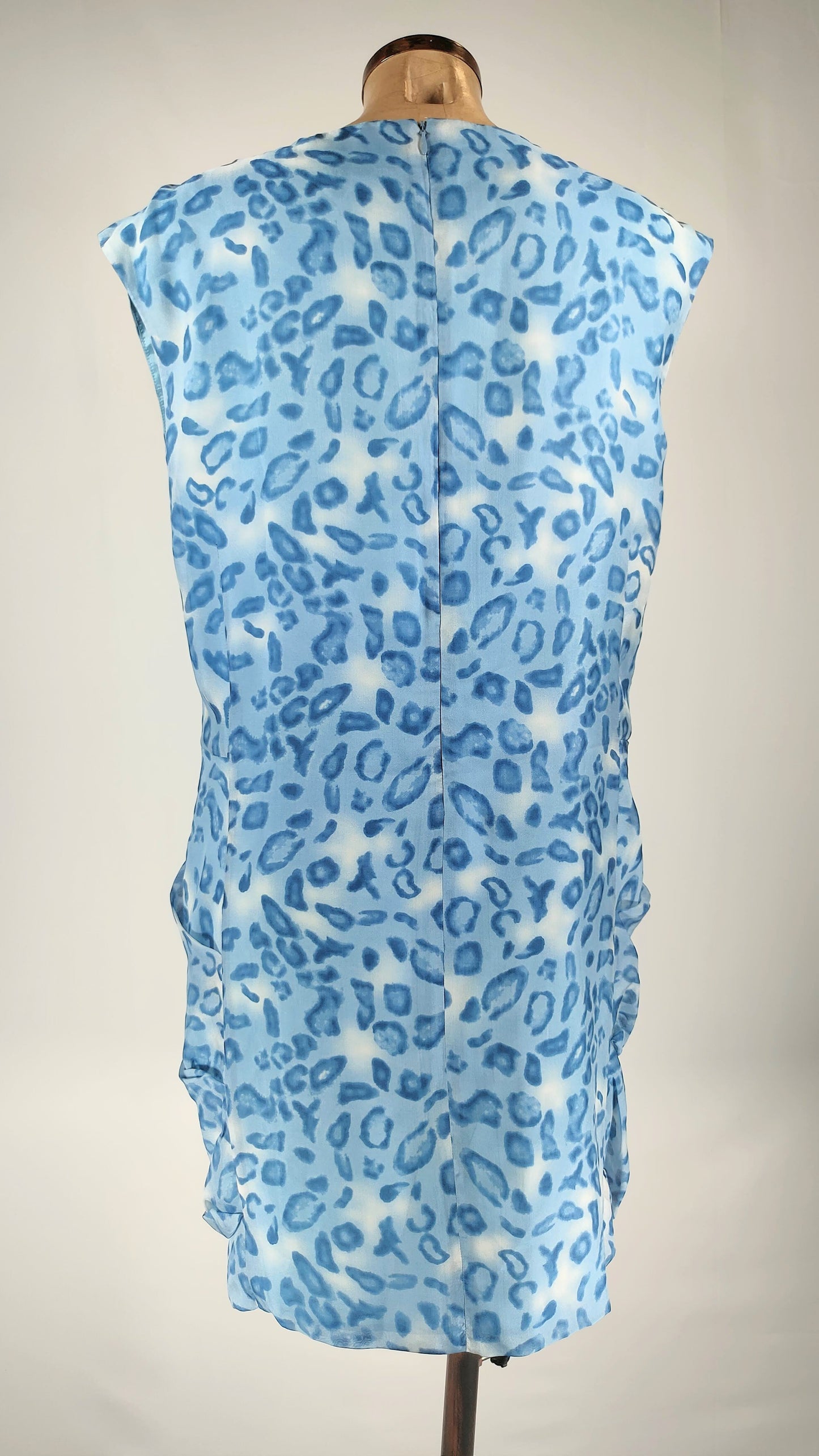 Vestido animal print azul