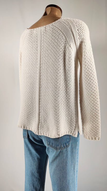 Jersey calado blanco Zara knit