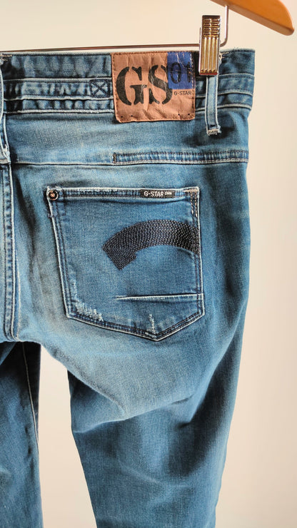 Jeans G-star raw pitillo azul