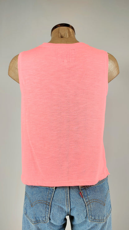 Camiseta rosa flúor