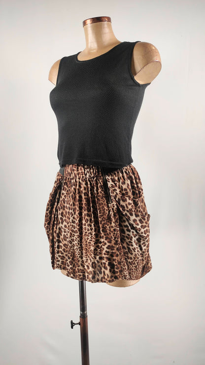 Minifalda animal print