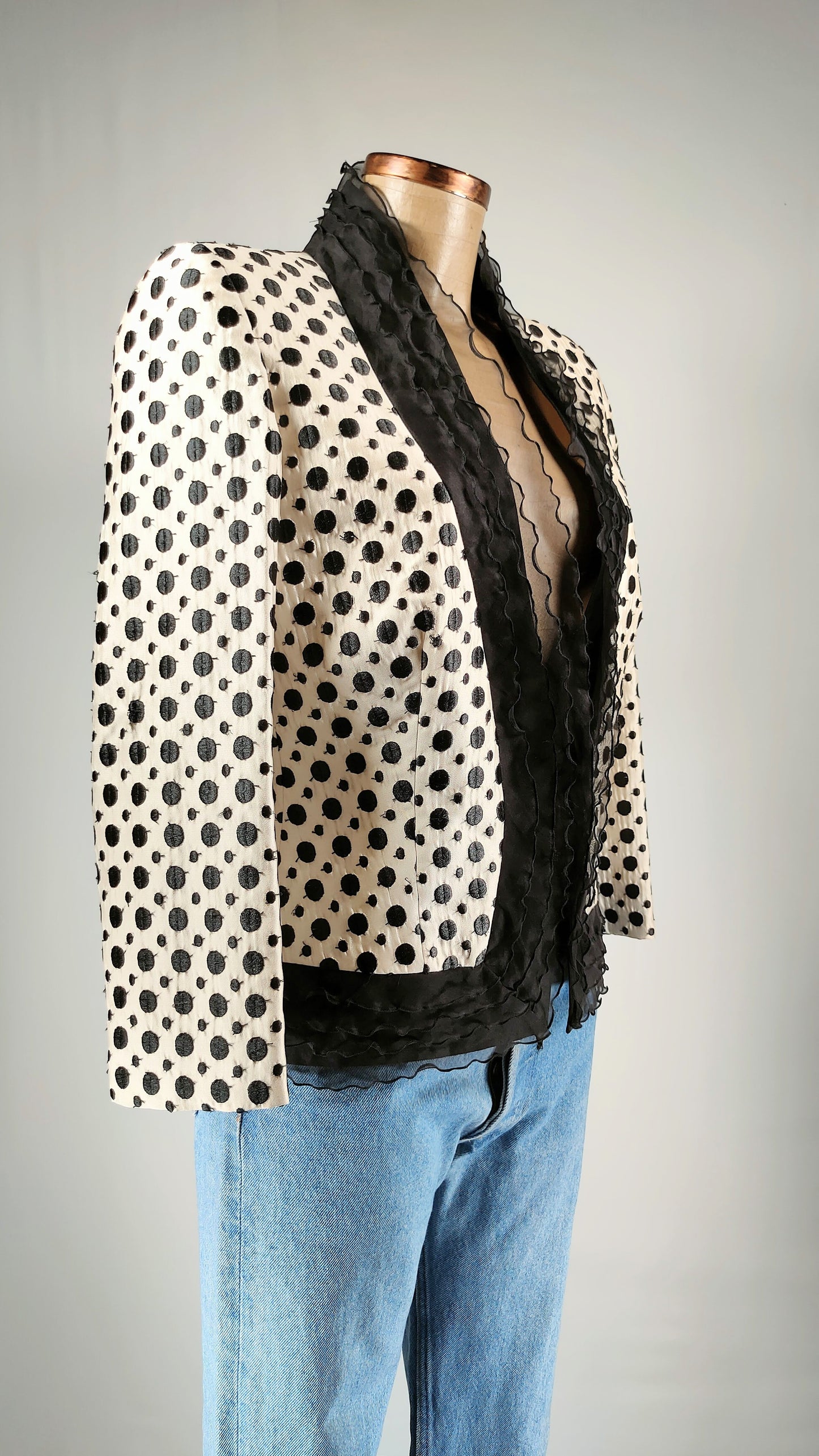 Chaqueta Vintage topos